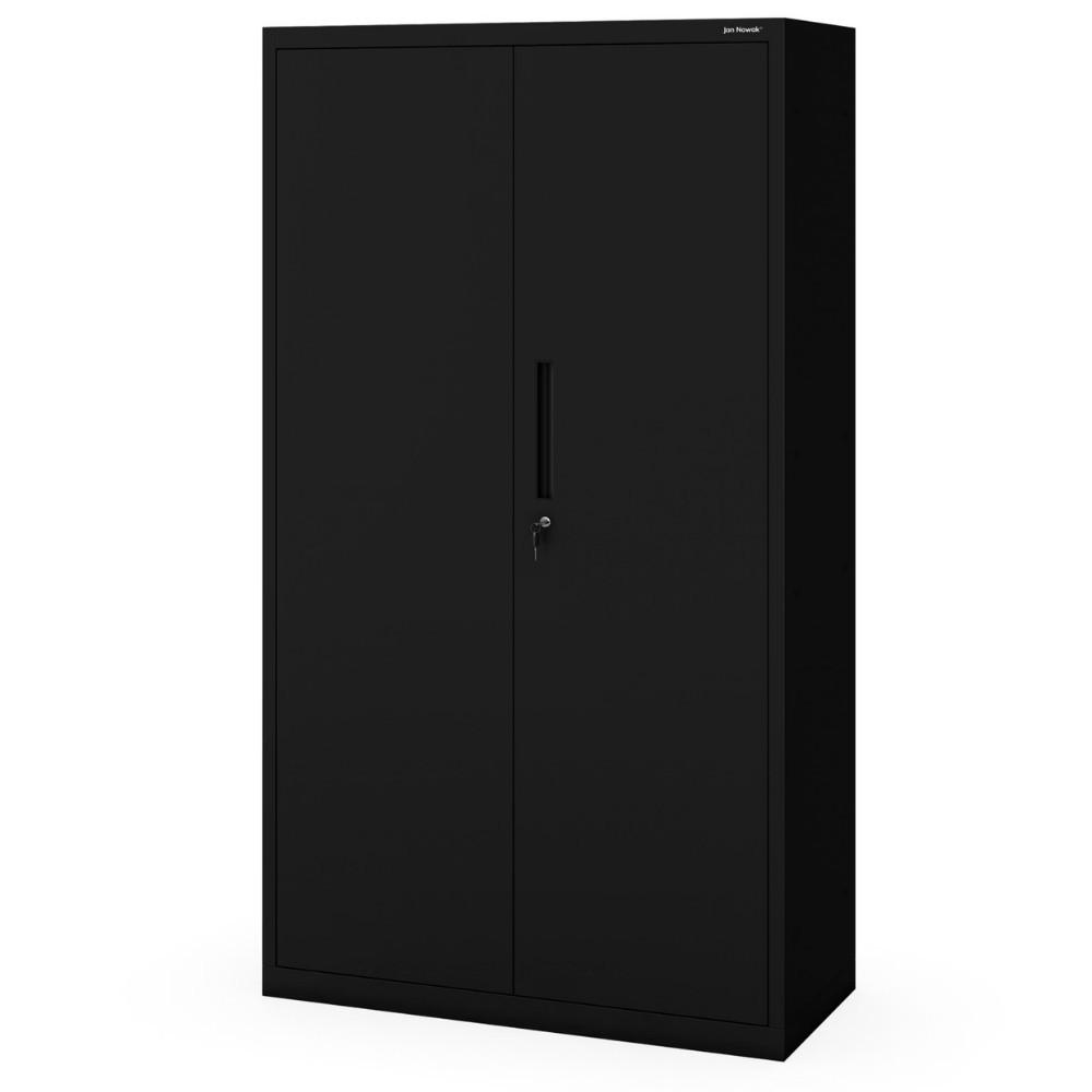 METALLSCHRANK mit Sockel MEGAN 160x90x40cm Schwarz - Schwarz, Metall (90/160/40cm) - Jan Nowak