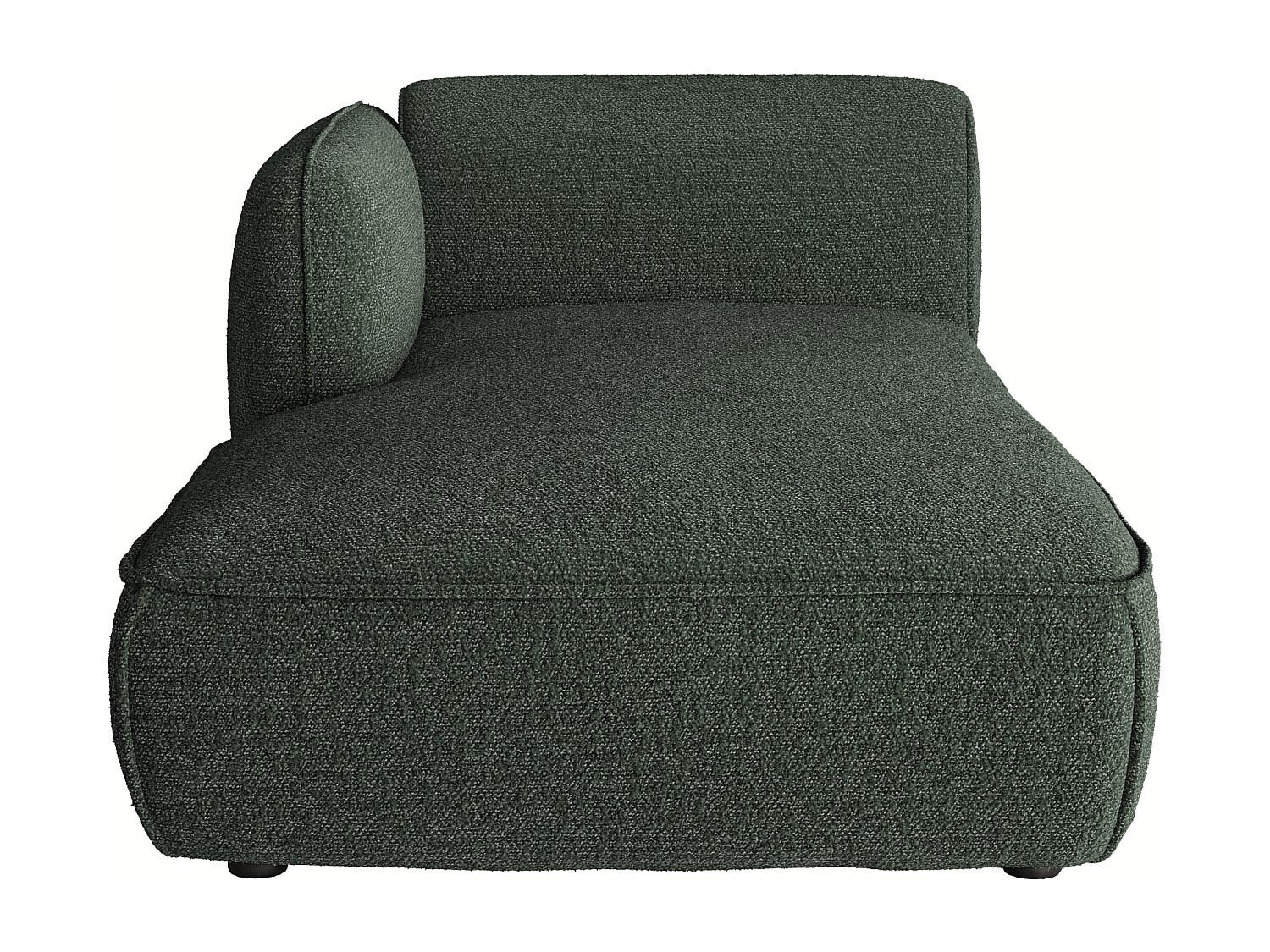RECAMIERE ohne Schlaffunktion - 1 Person - stoff - grün Camilio - Grün, Textil (107/74/165cm) - Vente-Unique