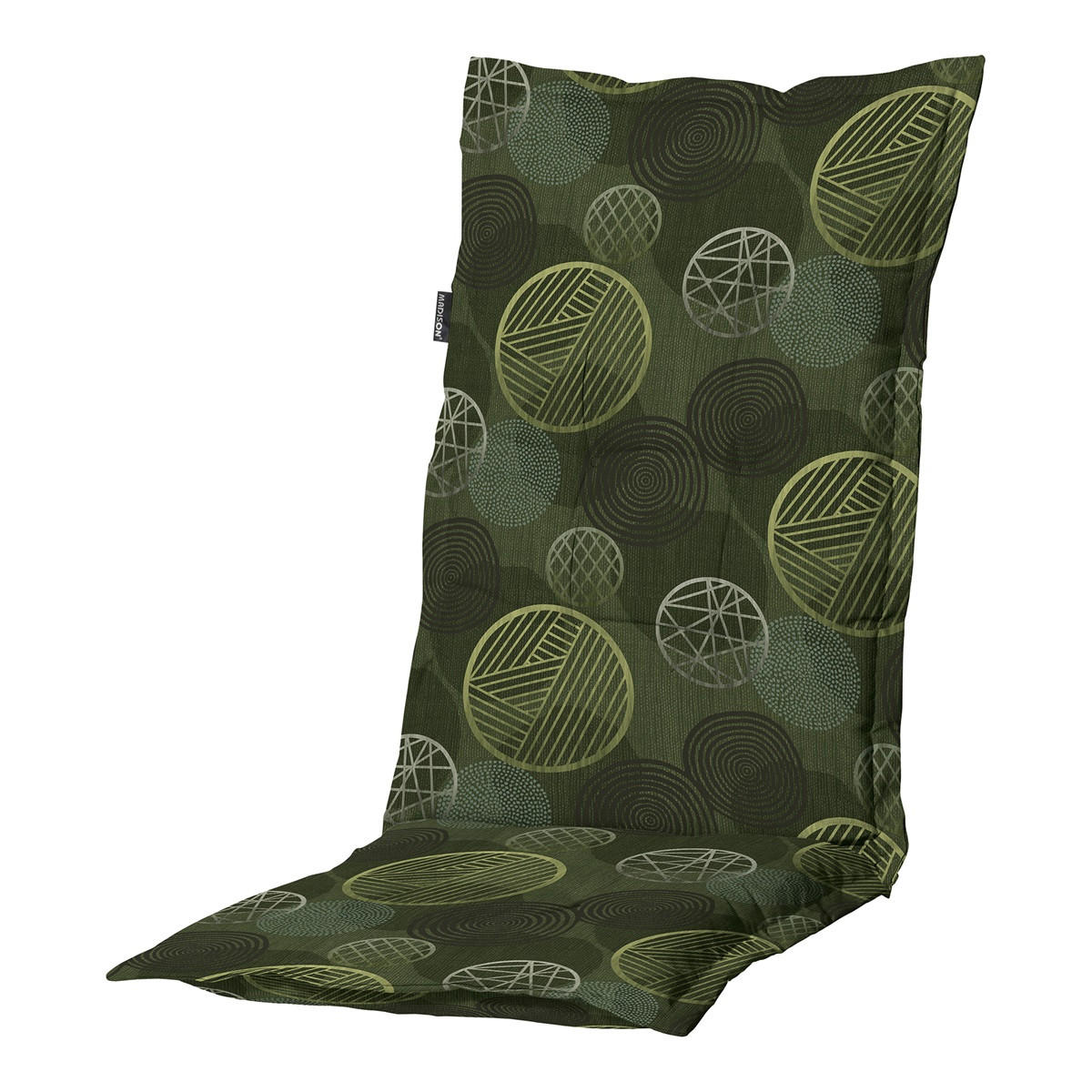 GARTENSTUHLKISSEN Kreis 123/50 cm 4er-Set - Grün, Textil (50/7/123cm) - Madison