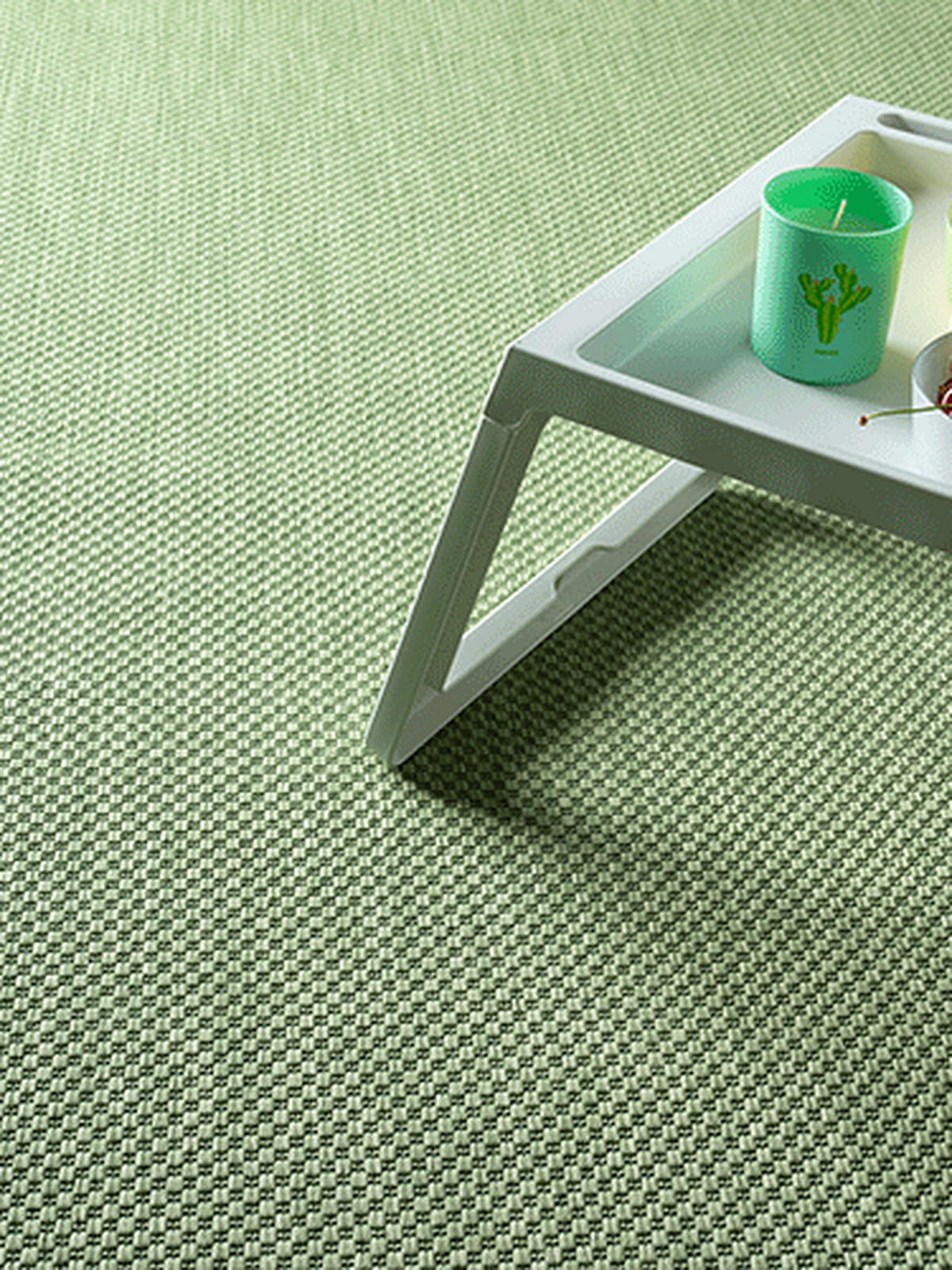FLACHWEBTEPPICH Uni BORNO Polypropylen Grün 240 x 340 cm - Grün, Textil (240/340cm) - KADIMA DESIGN