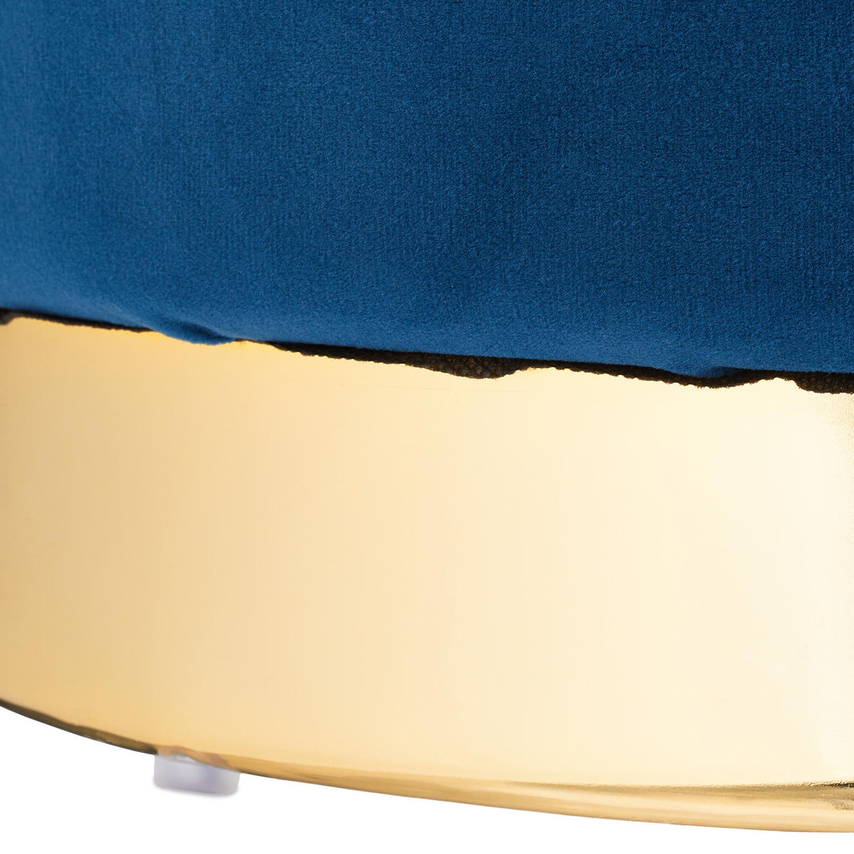 SAMTHOCKER - Dunkelblau, Wellpappe/Textil (37/41.5/37cm) - Relaxdays