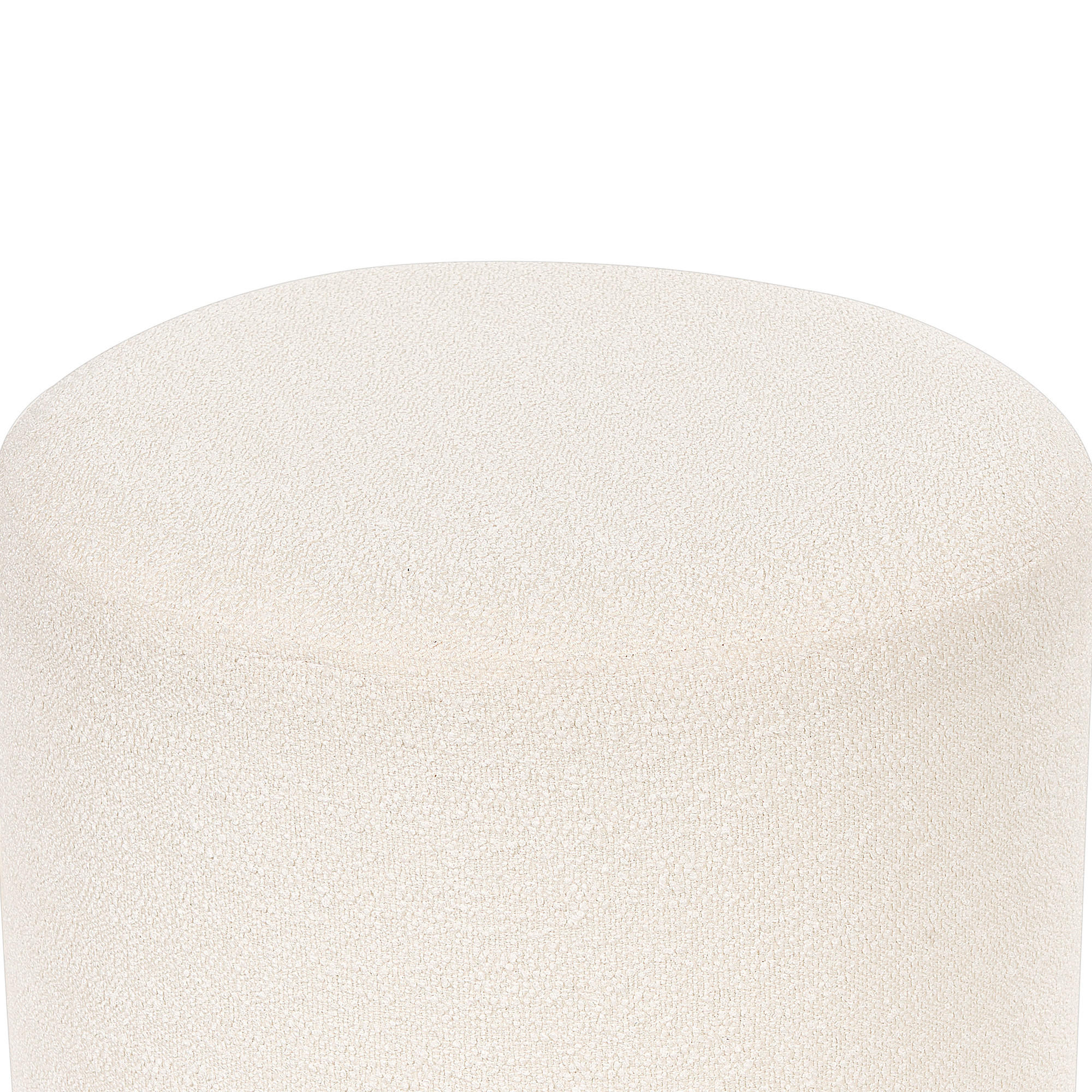 POUF Moab 39/39/41 cm - Weiß, Textil (39/41/39cm) - Beliani