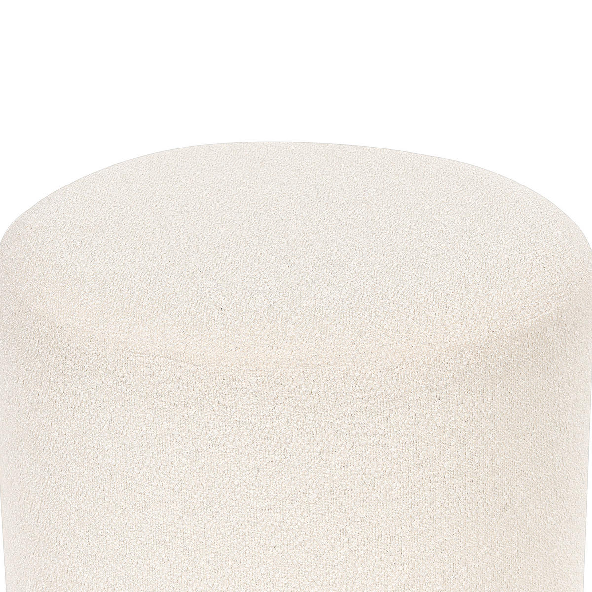 POUF Moab 39/39/41 cm - Weiß, Textil (39/41/39cm) - Beliani