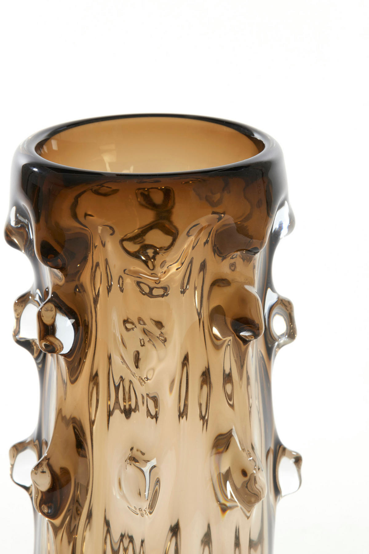 VASE Torben Braun Ø15/27,5 cm - Braun, Glas (15/27.5cm) - Light & Living