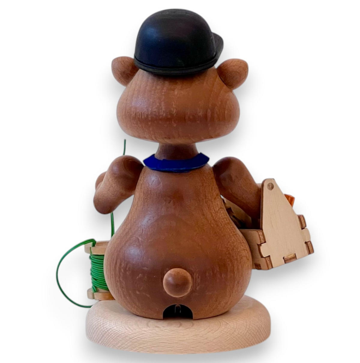 RAUCHFIGUR Hamster Elektriker 13 cm - Multicolor, Holz (8/13/0.1cm)