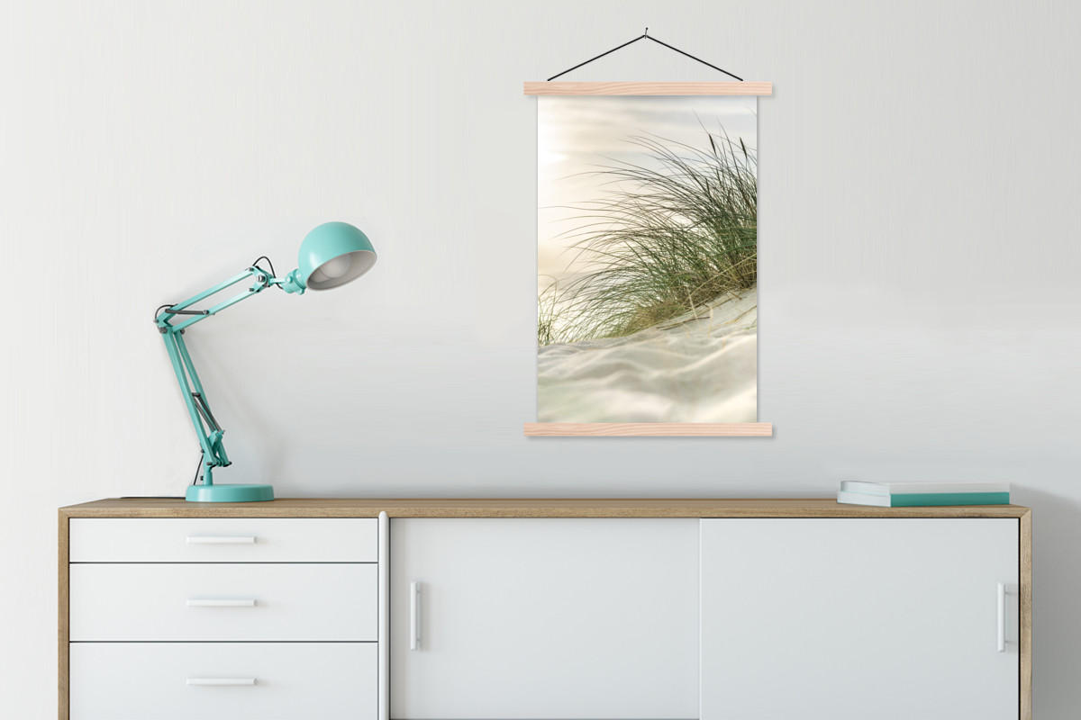 POSTER Dünen - Strand - Schleswig-Holstein - Wattenmeer 60x90 cm - Creme, Textil (60/90/0.15cm) - MuchoWow