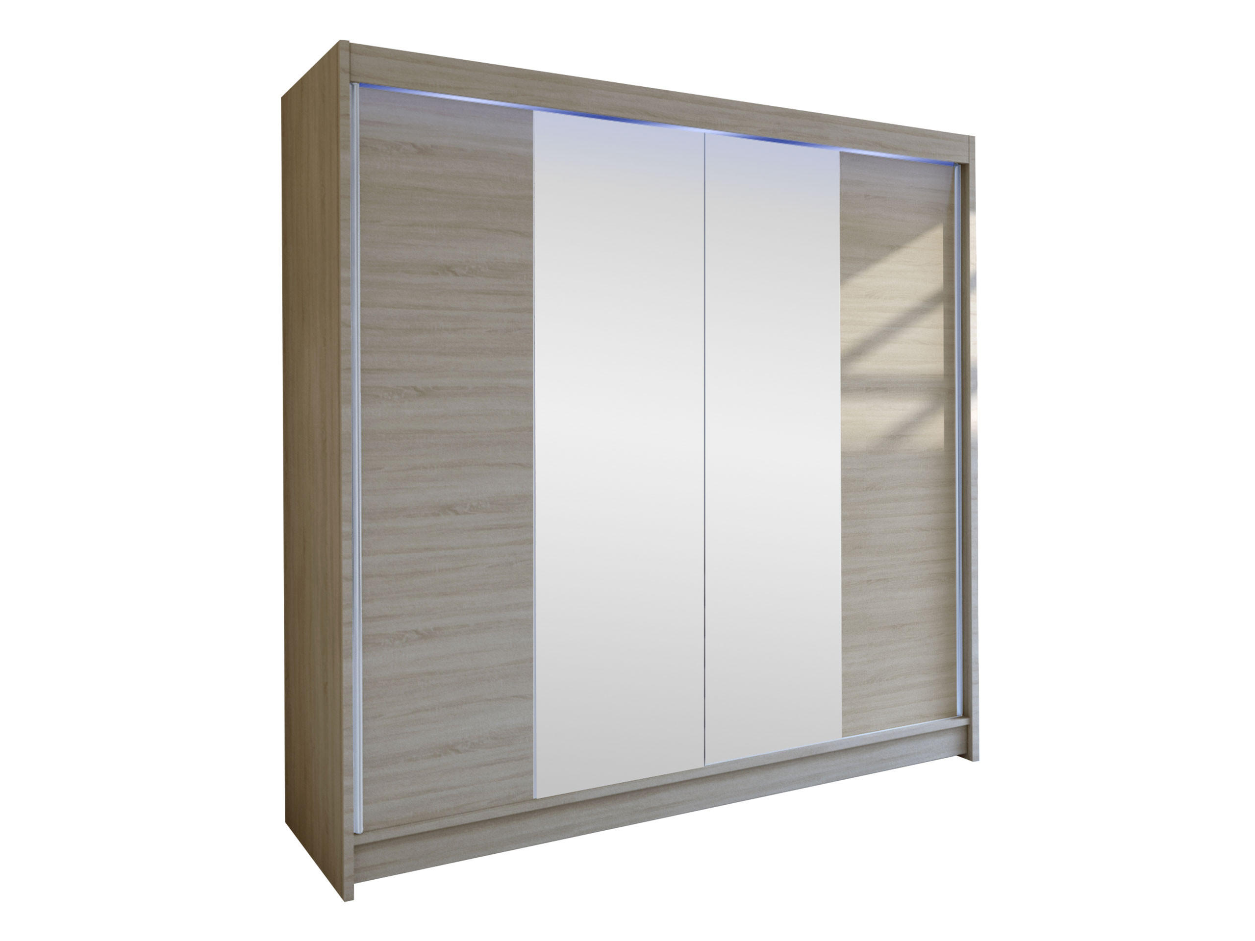 Mirjan24 Schwebetürenschrank Sonoma Eiche 180x215x58 cm
