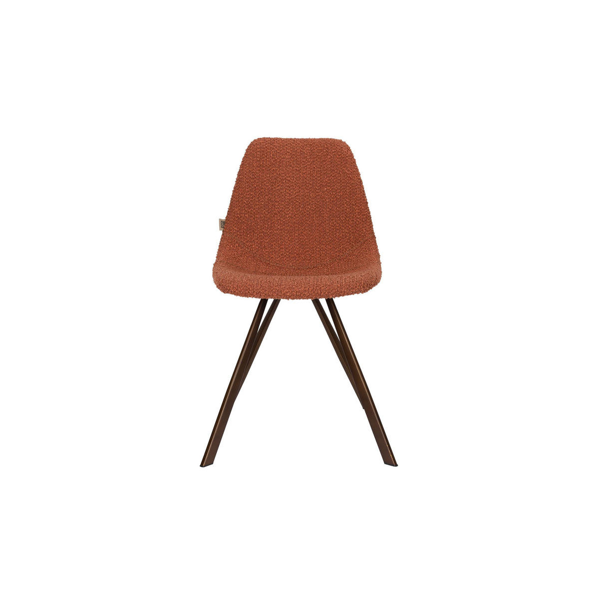 ESSZIMMERSTUHL Franky Terra/ Rot - 2 er Set - Rot/Terracotta, Kunststoff (46/83/56cm) - Dutchbone
