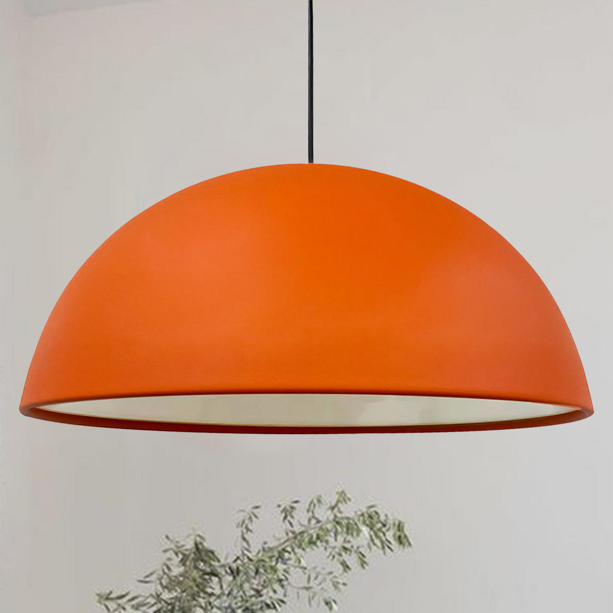 PENDELLEUCHTE Lipeo 50/23 - Orange, Metall (23/50/23cm) - Bamyum