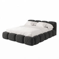 POLSTERBETT SUENO 180x200 cm in Schwarz, gepolstertes Kopfteil, Metalllattenrost, Bettkasten, Chenille-Stoff - Schwarz/Naturfarben, Holz/Textil (180/200cm) - Muffo