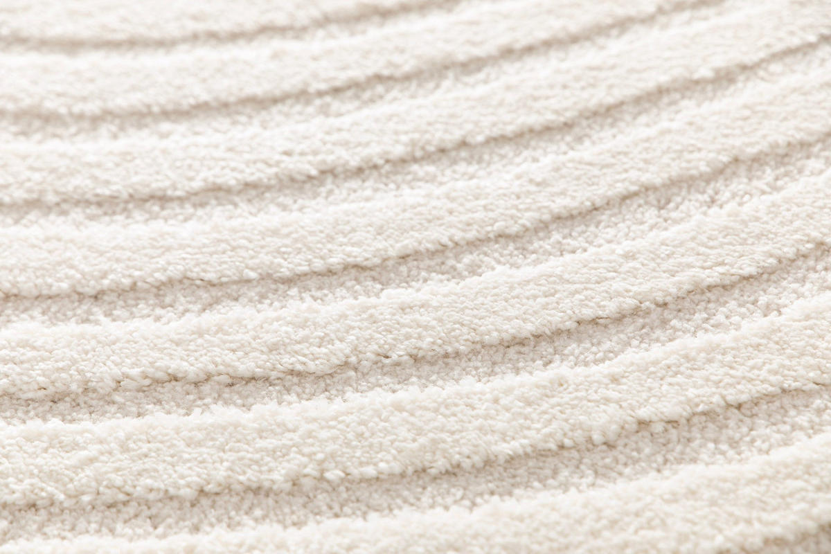 TEPPICH weich mit Relief-Effekt weiss - Weiß, Textil (200/290cm) - AFK Living