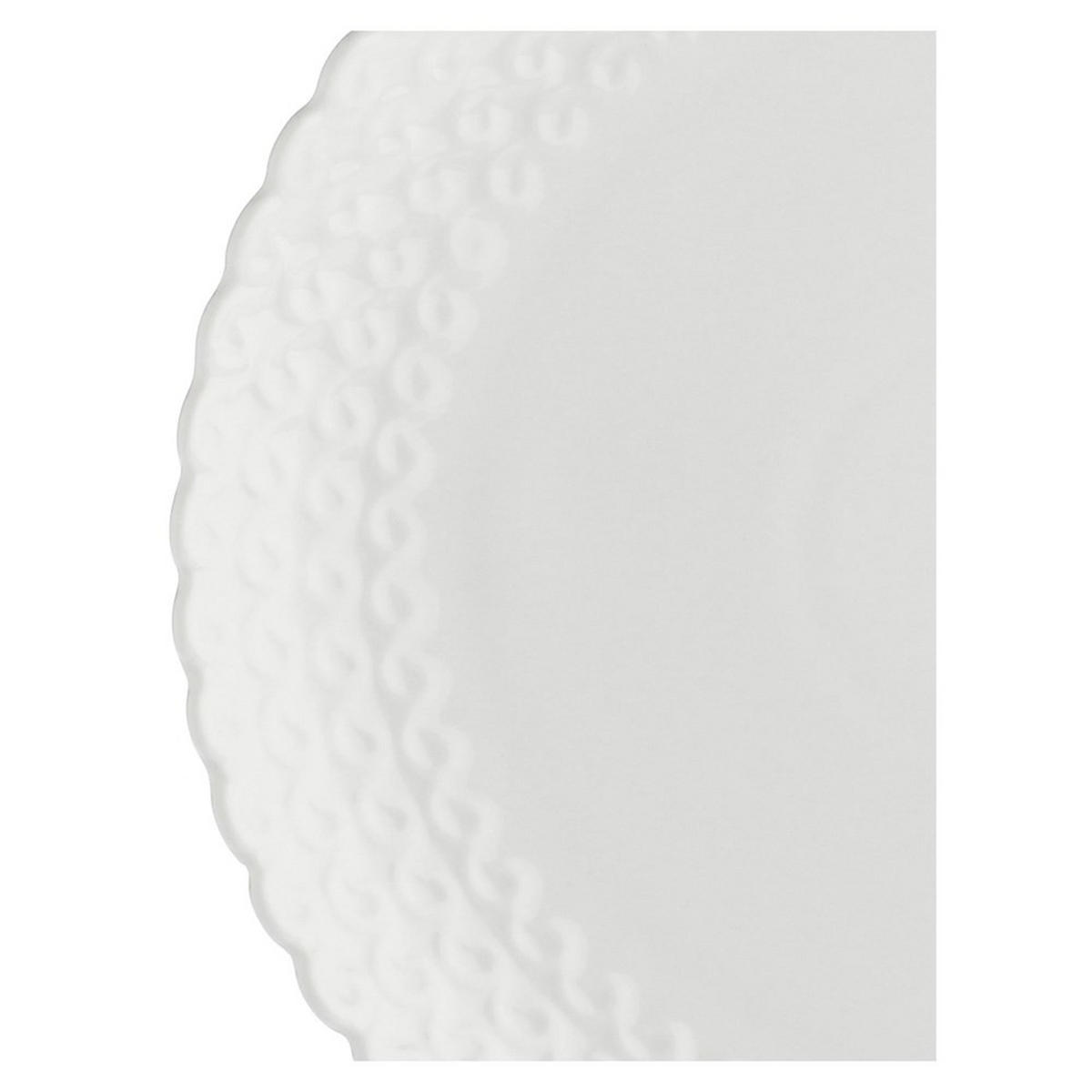 TELLER Weiß 22/22/2 cm P002800003Z - Weiß, Keramik (22cm) - La Porcellana Bianca 