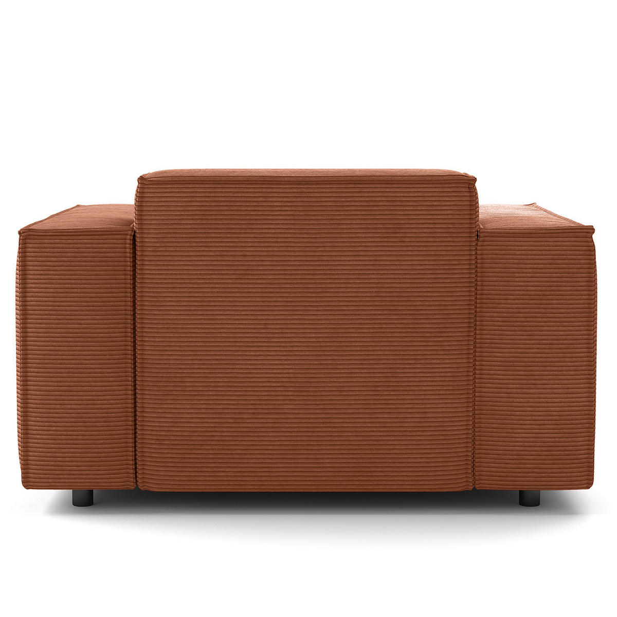 SESSEL - Schwarz/Braun, Kunststoff/Textil (120/70/96cm) - home24