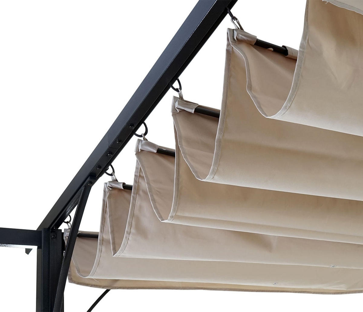 PERGOLA 232x300x300cm Creme - Creme, Metall (300/232/300cm) - BERLINLODGE