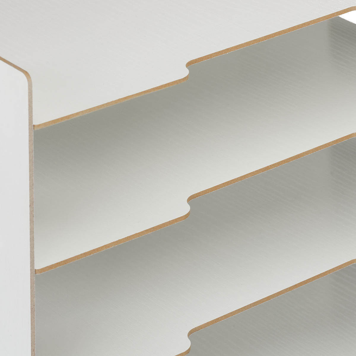 ZÁSOBNÍK na listy - biela, kompozitné drevo (32.5/27/25cm) - Relaxdays