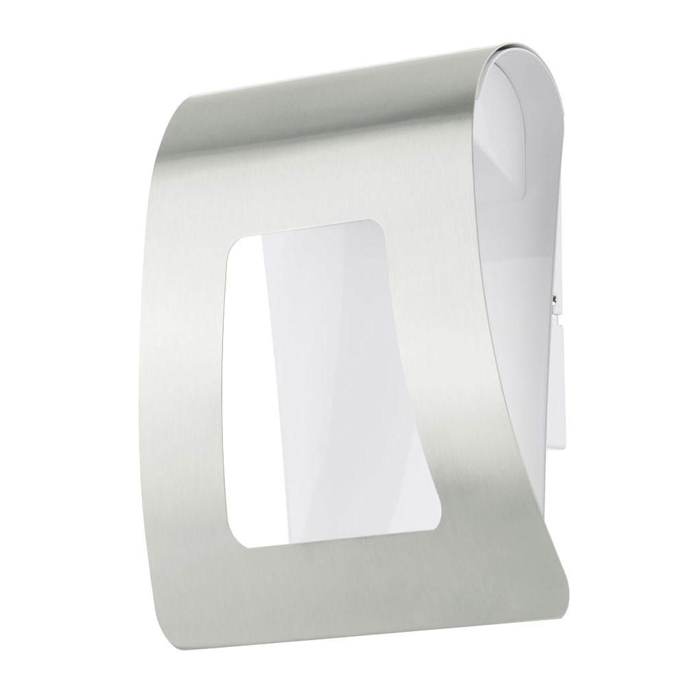 LED AUSSEN-WANDLEUCHTE Edelstahl Silber FASTRO - Silberfarben, Metall (21.5/22/10.5cm)