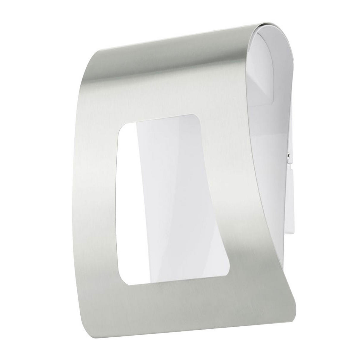 LED AUSSEN-WANDLEUCHTE Edelstahl Silber FASTRO - Silberfarben, Metall (21.5/22/10.5cm)