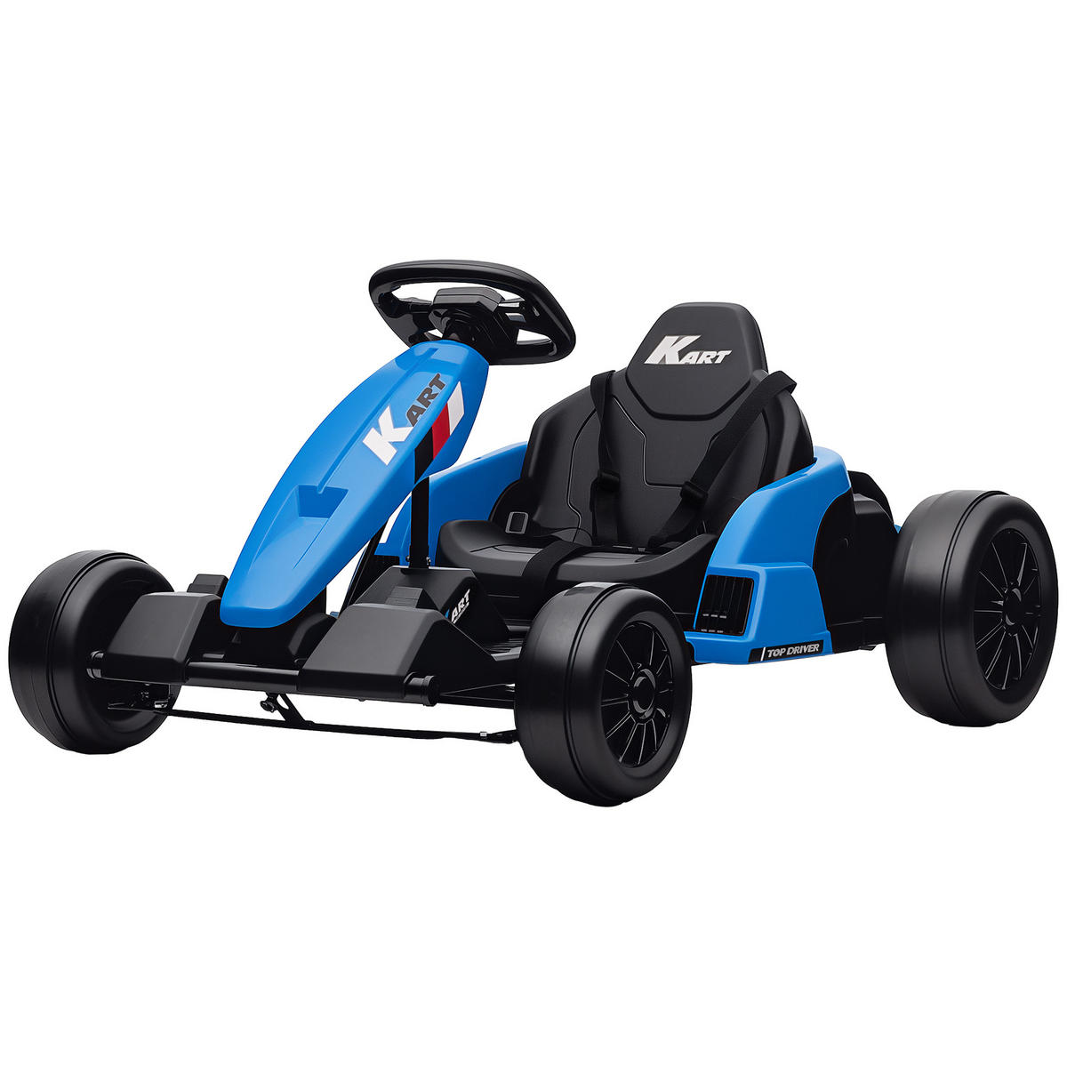 GO-KART DE-06237 mit Drift-Modus, 5-Punkt-Sicherheitsgurt und Musik Blau - Blau, Kunststoff/Metall (115/77/55.5cm) - ComfortXL