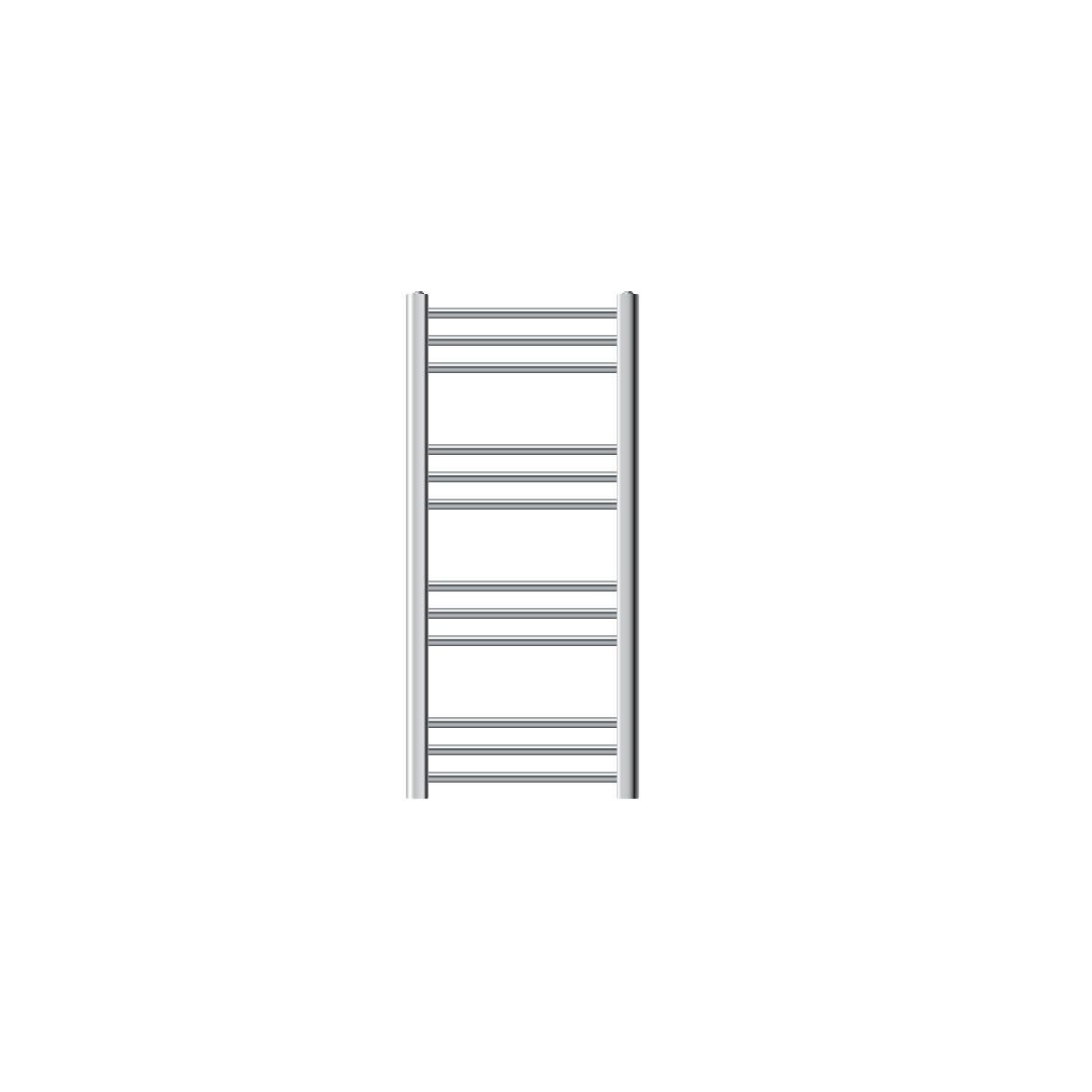 BADHEIZKÖRPER elektrisch Sahara 400x800 mm Chrome gebogen mit Heizstab 300W Digital - Chromfarben, Metall (40/80/3cm) - LuxeBath