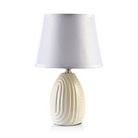 TISCHLAMPE Leti Beige 11/10/22 cm Keramik - Beige, Keramik (11/10/22cm) - Mondex