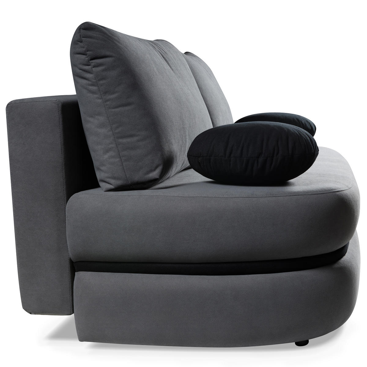 SCHLAFSOFA Valio 3-Sitzer mit Schlaffunktion, Grau - Grau, Textil (211/93/103cm) - Beautysofa