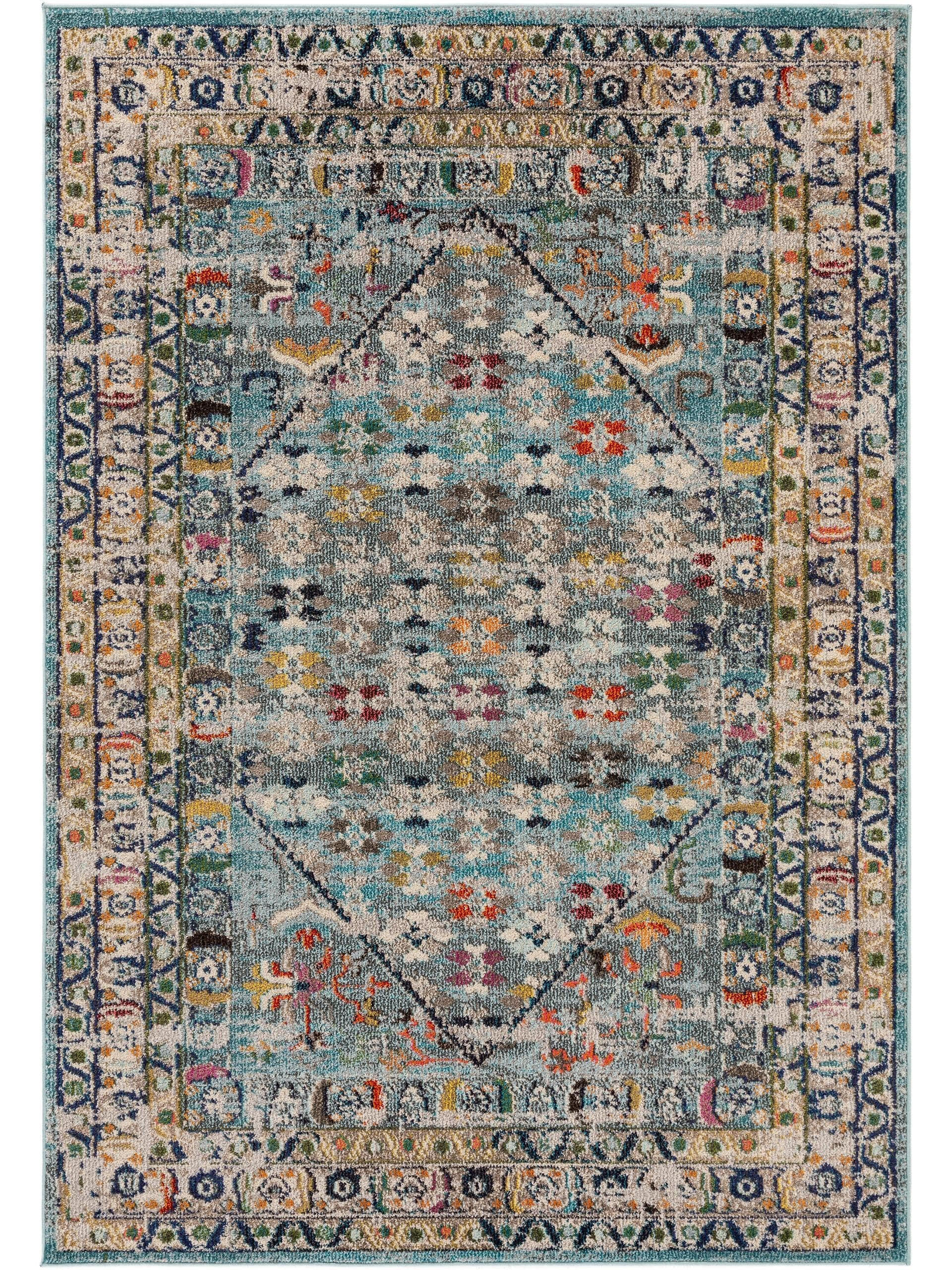 TEPPICH Casa Blau 300x400 cm - Blau, Textil (300/400cm) - benuta Nest