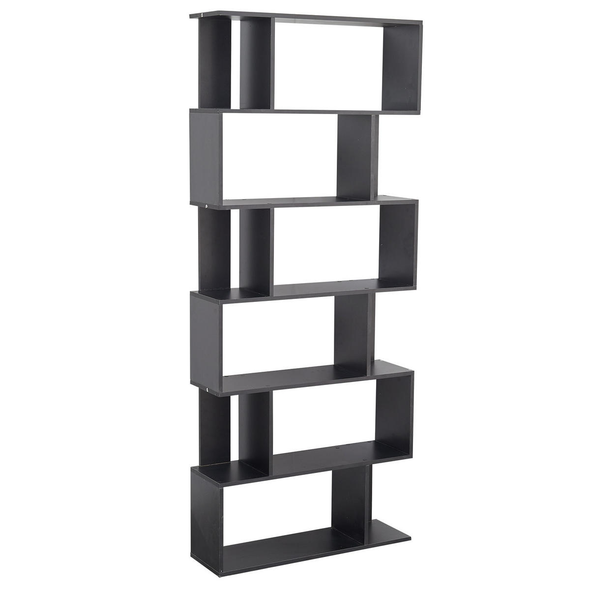 BÜCHERREGAL Schwarz 24/60/190 cm - Schwarz, Holzwerkstoff (24/190/60cm) - Mobili Rebecca