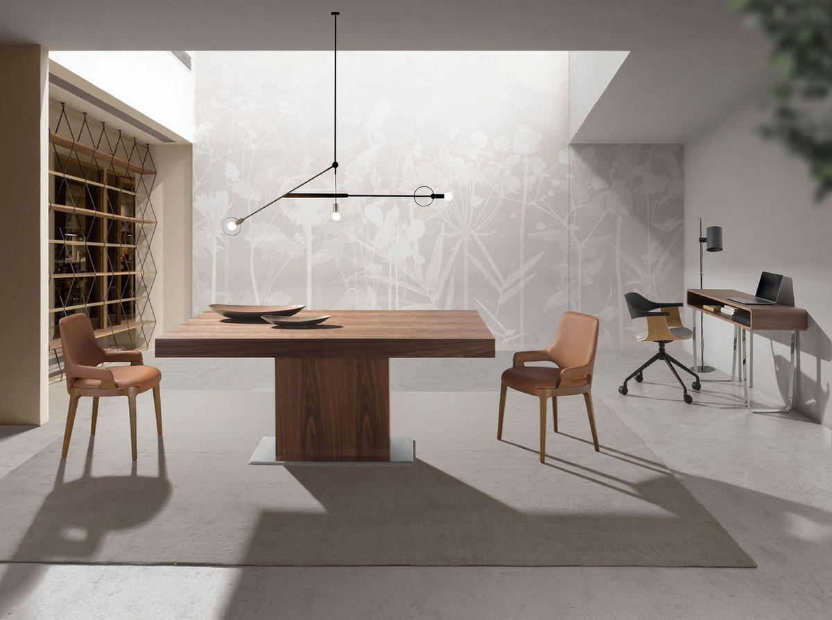 DREHSTUHL Bürodrehstuhl aus hellgrauem Stoff und schwarzem PVC 59/50/76 cm - Honigeiche/Schwarz, Textil (59/76/50cm) - ANGEL CERDA