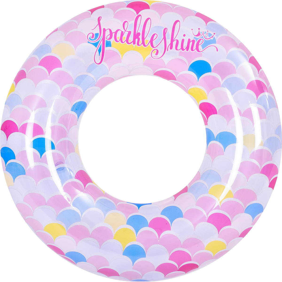 SCHWIMMREIFEN Schuppen Ø90 cm mit Sicherheitsventil Schuppenmuster - Multicolor, Kunststoff (90/90cm) - Avenli