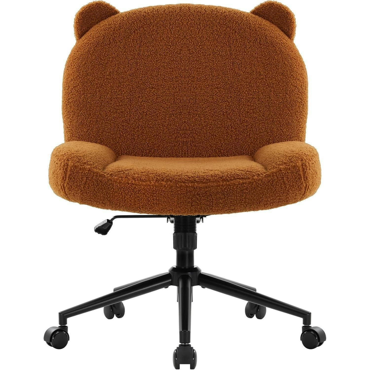 BÜROSTUHL ohne Armlehnen Braun mit Rollen - Braun, Textil (62/85/49.5cm)