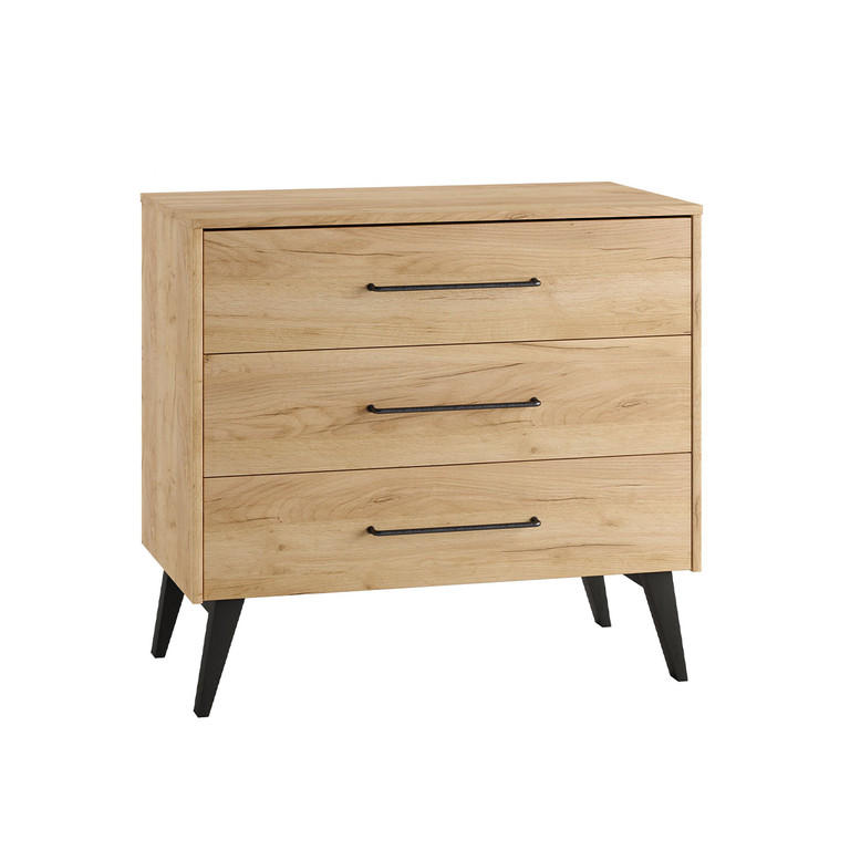 DĚTSKÁ KOMODA Retro Dřevo - hnědá, kompozitní dřevo (100/92.2/52.4cm) - Petits-meubles