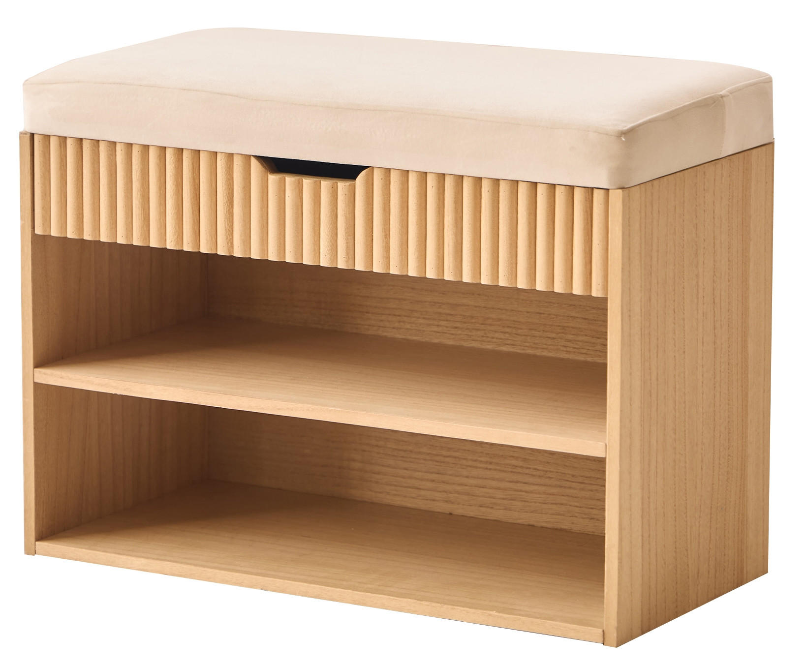 Nordlys Schuhbank Beige 60x44x30 cm