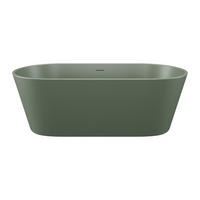 BADEWANNE - 159 cm x 74 cm - Acryl - Khaki - Schlammfarben, Kunststoff (159/56/74cm) - Vente-Unique