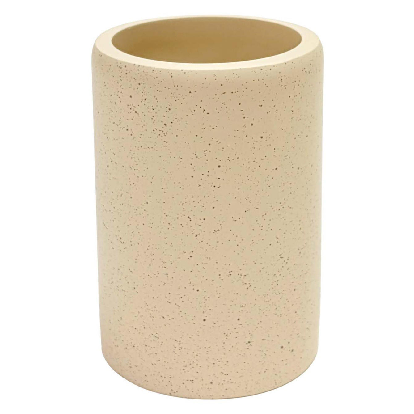Douceur d´intérieur Zahnputzbecher Beige 7x10x7 cm