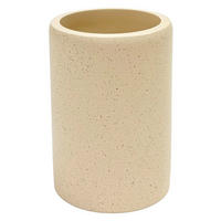 ZAHNPUTZBECHER Oria Ø 7 cm, 10 cm - Beige, Kunststoff (7/10/7cm) - Douceur d´intérieur