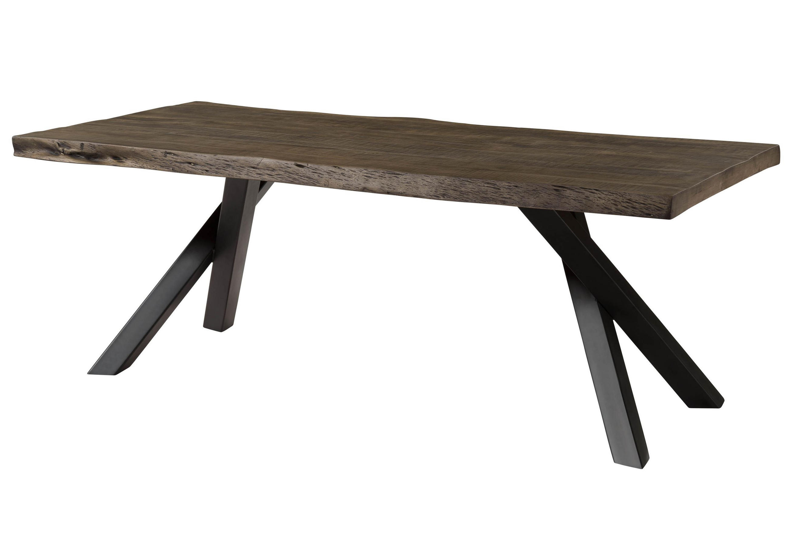 BAUMTISCH Mango 200x100x76 grau lackiert / A-Gestell anthrazit matt FREEFORM 5 - Anthrazit/Grau, Holz (200/100/76cm) - Massivmoebel24