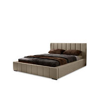 POLSTERBETT Nero 180x200 cm, Doppelbett mit Bettkasten und Lattenrost aus Holz, Velourstoff: Braun - Braun, Holz/Kunststoff (180/200cm) - Marpur
