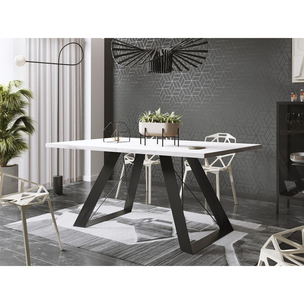 Thumbnail - WFL Group Esstisch, Ecru, Holzwerkstoff, Rechteckig,Rechteckig, 90x76x160 cm, Esszimmer, Tische, Esstische