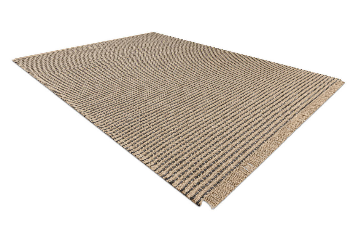 TEPPICH Jute 140/190 cm - Schwarz, Textil (140/190cm) - rugsX