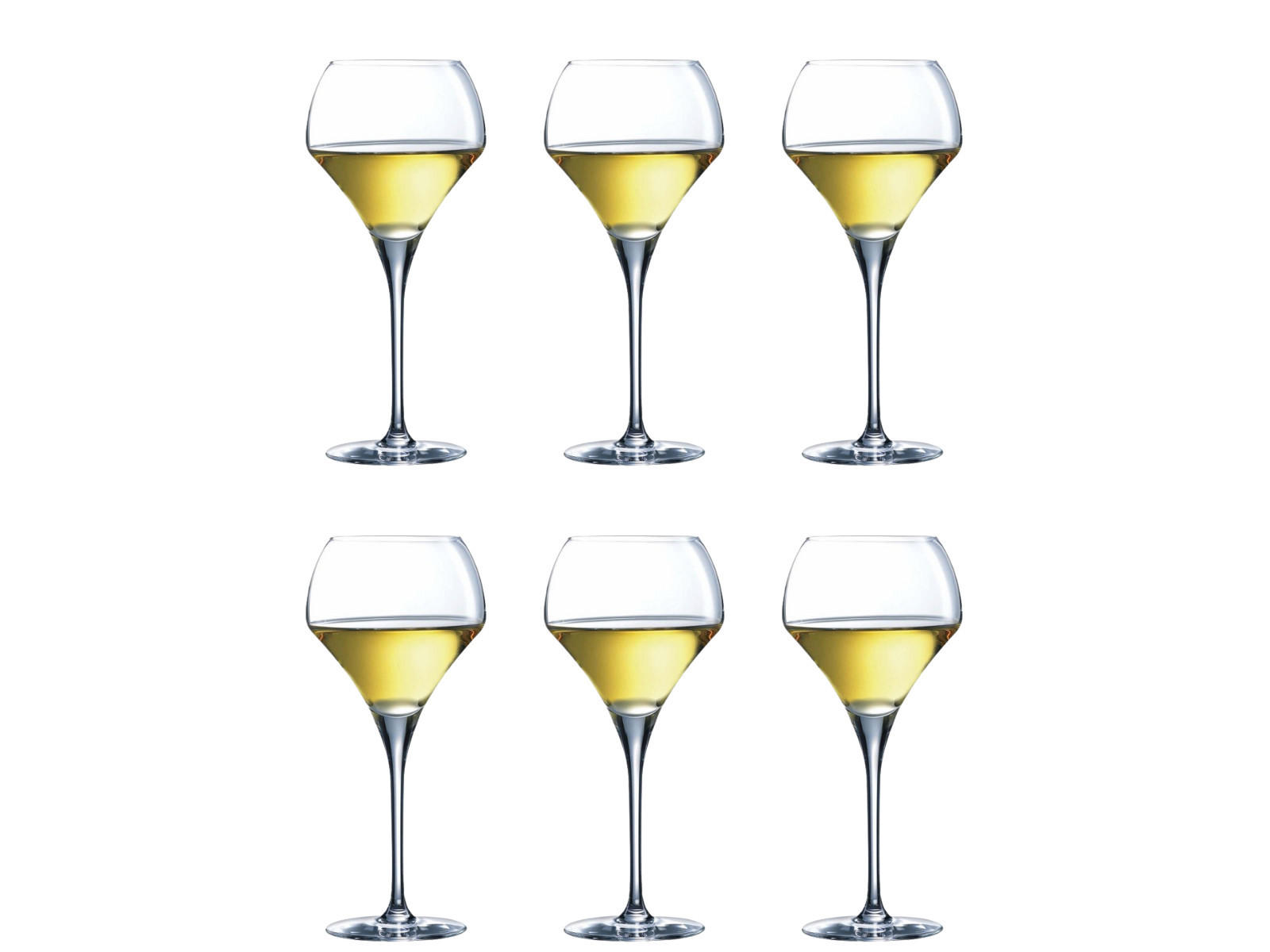WEISSES WEINGLAS Weißweingläser Open Up 370 ml - 6 Stücke - Transparent, Glas (0.37L)