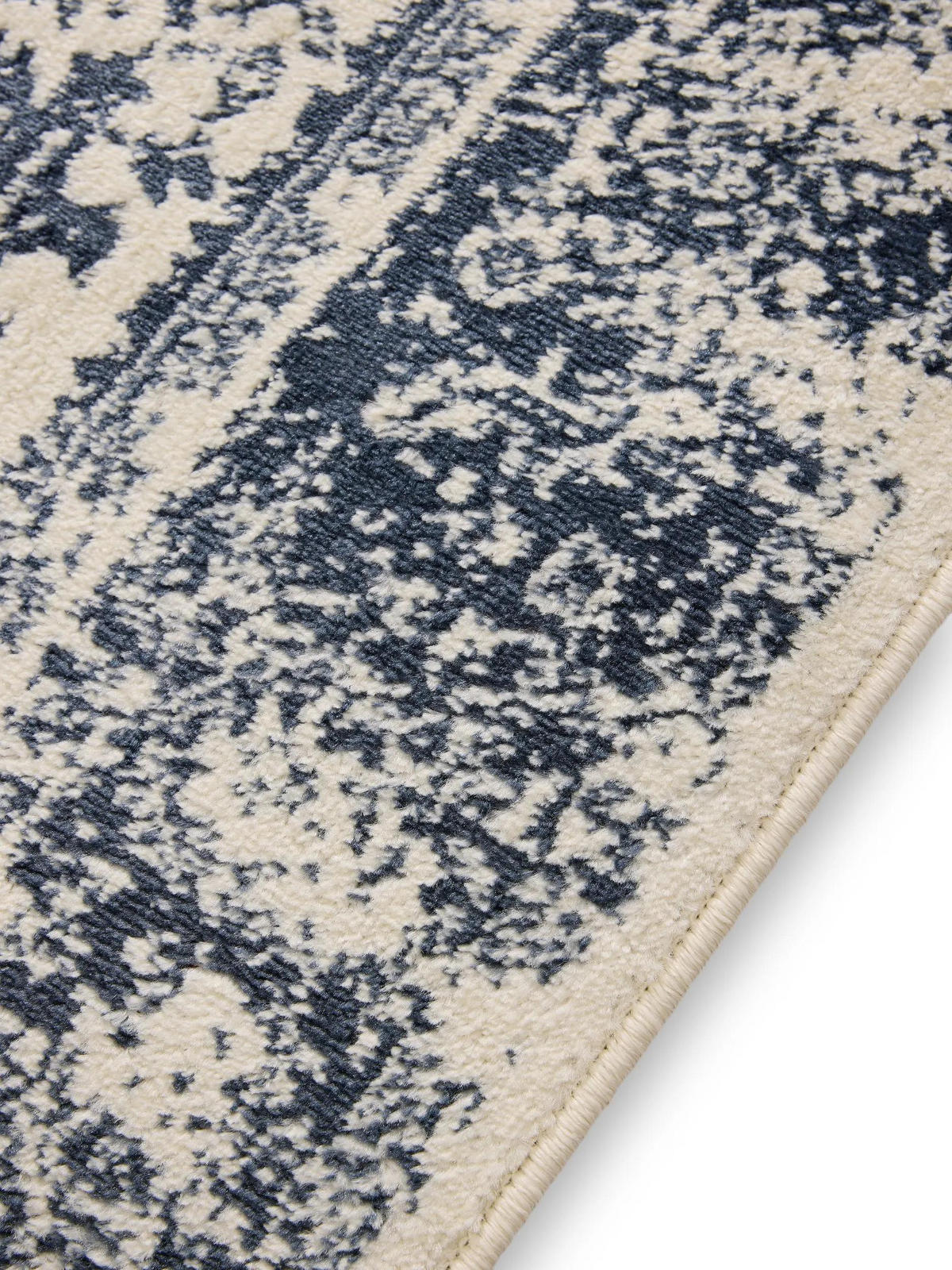 VINTAGE-TEPPICH Suki 300/400 cm - Blau/Creme, Kunststoff (300/400cm) - benuta