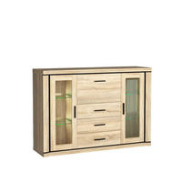 HIGHBOARD Dallas D-7 Eiche Sonoma - Sonoma Eiche, Holzwerkstoff (157/111/45cm)