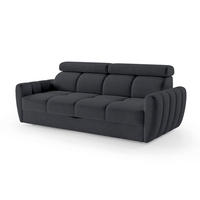 SOFA Franec Anthrazit - Anthrazit, Textil (227/86/99cm) - Pillovely