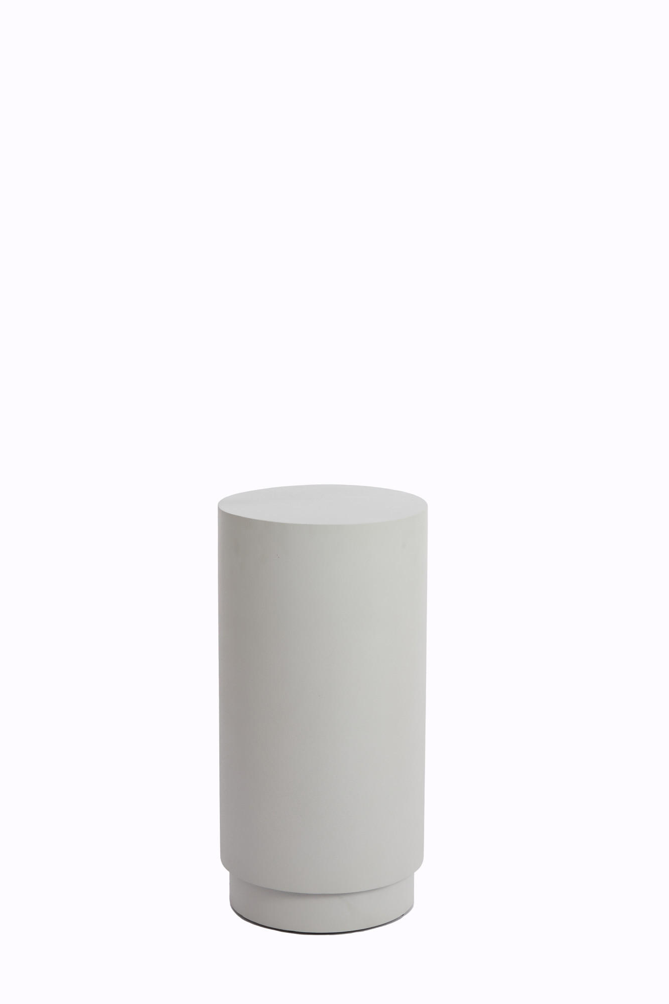 SÄULE Alarios Weiß Ø30/60 cm - Weiß, Metall (30/30/60cm) - Light & Living