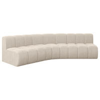 ECKSOFA modulares Sofa Montra-L1 - 290x174x70 cm Beige - Beige, Holzwerkstoff/Textil (290/174cm) - ALTDECOR