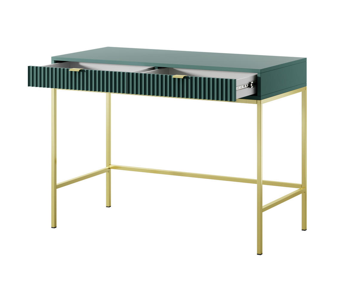 SCHMINKTISCH ZOVA Pastellgrün 104x77x50 cm Little table, Freistehend - Jadegrün/Pastellgrün, Holzwerkstoff/Metall (50/104/77cm) - DomoHome
