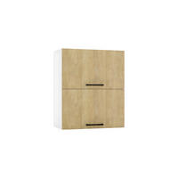 HÄNGESCHRANK W60GRF/2 - Dnoria - Hochwertige Küchen Optik - Eiche Artisan, Holz/Metall (60/72/30cm) - ROYAL24_MARKT