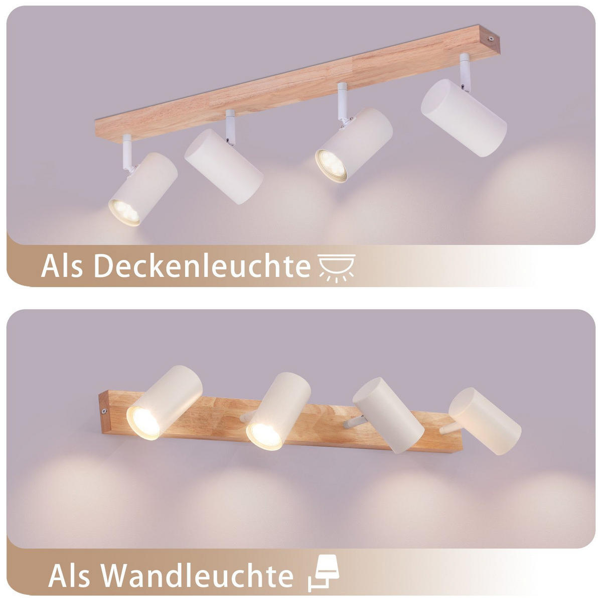 WANDLEUCHTE Martz - Weiß, Metall (49.5/14.3/10.5cm) - Nettlife