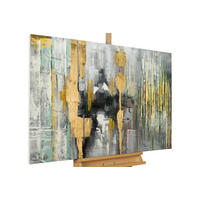 ÖLGEMÄLDE 120/80 cm - Gelb, Holz/Textil (120/80cm) - KUNSTLOFT