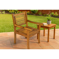 GARTENSTUHL CORUNA - Beige, Holz (68/92/58cm) - SAM